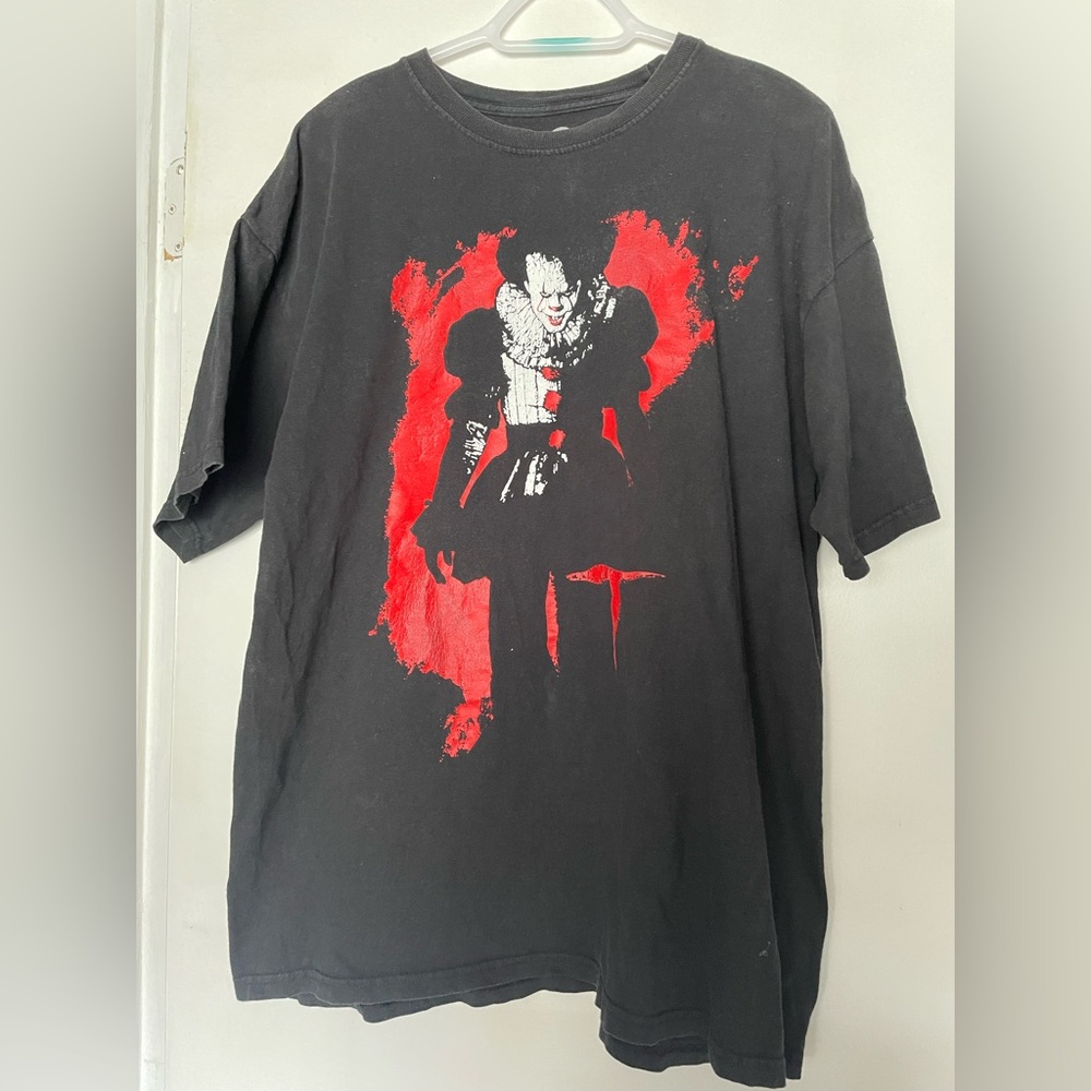 PENNYWISE IT Black Shirt Short Sleeve Horror XLarge Mens